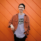 Never Trust Your Lust – Classic Front Print Men’s Crew T-Shirt