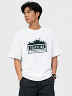 Wander Mode Oversized Travel Graphic T-Shirt for Men