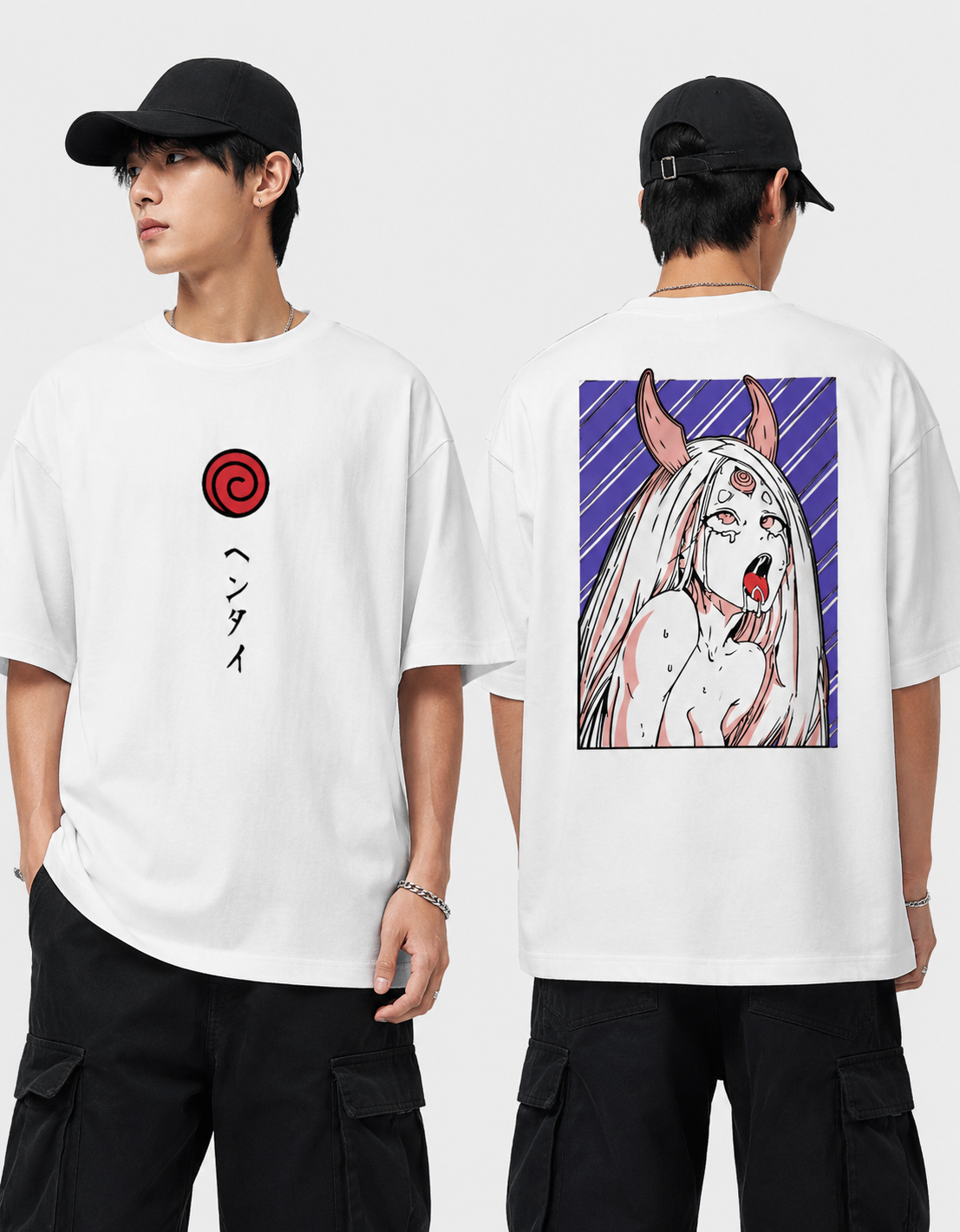 Kaguhon Dual-Print Oversized Tee