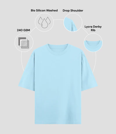 Everyday Essential 240 GSM Unisex Oversized Classic T-Shirt