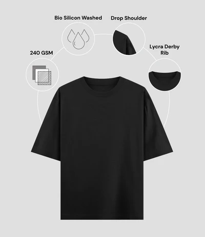 Everyday Essential 240 GSM Unisex Oversized Classic T-Shirt