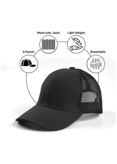 Classic Mesh Trucker Cap – Adjustable Snapback Streetwear Hat