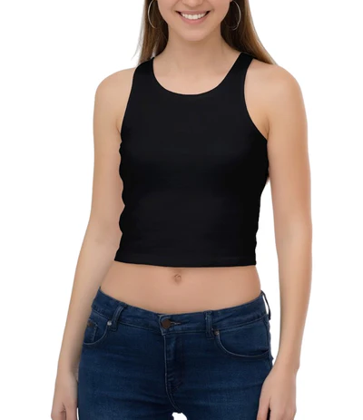Essential Women’s Crop Tank Top – Premium Cotton Everyday Fit
