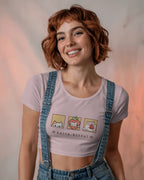 Hello Kitty Faces Classic Cotton Crop Top