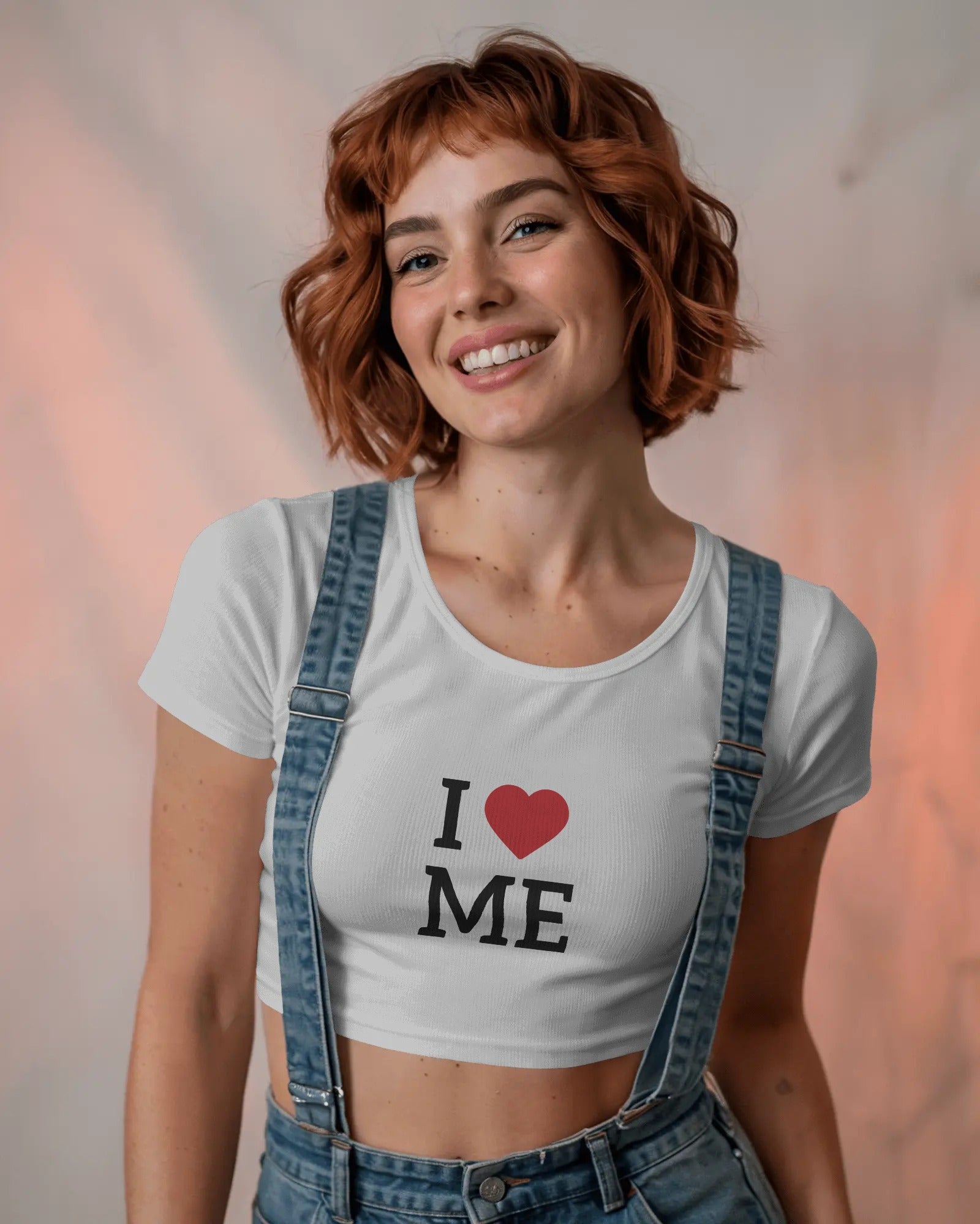 I Love Me Classic Cotton Crop Top