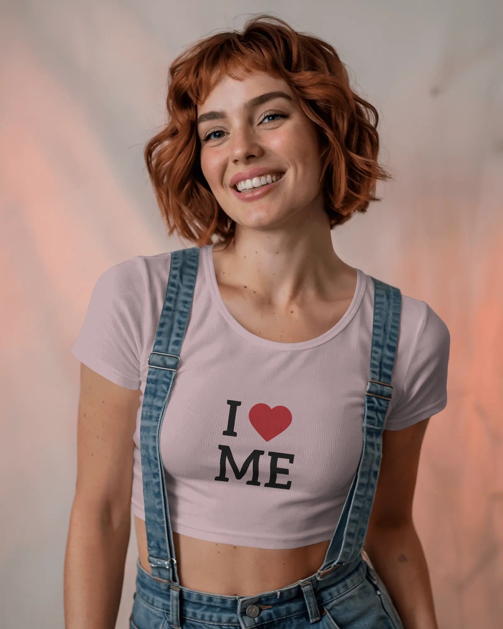 I Love Me Classic Cotton Crop Top