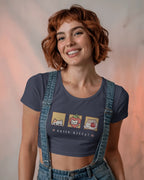 Hello Kitty Faces Classic Cotton Crop Top