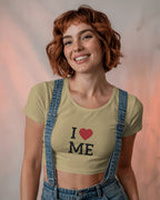 I Love Me Classic Cotton Crop Top
