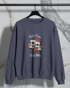 Skull & Roses Vintage Fleece Sweatshirt