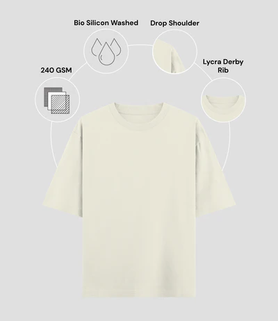 Everyday Essential 240 GSM Unisex Oversized Classic T-Shirt