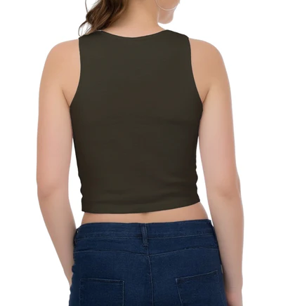 Essential Women’s Crop Tank Top – Premium Cotton Everyday Fit