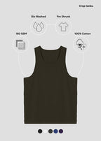 Essential Women’s Crop Tank Top – Premium Cotton Everyday Fit
