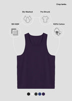 Essential Women’s Crop Tank Top – Premium Cotton Everyday Fit