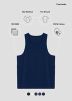 Essential Women’s Crop Tank Top – Premium Cotton Everyday Fit