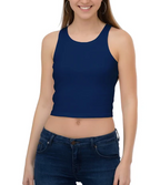 Essential Women’s Crop Tank Top – Premium Cotton Everyday Fit
