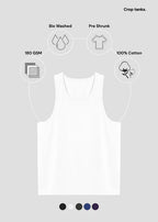 Essential Women’s Crop Tank Top – Premium Cotton Everyday Fit