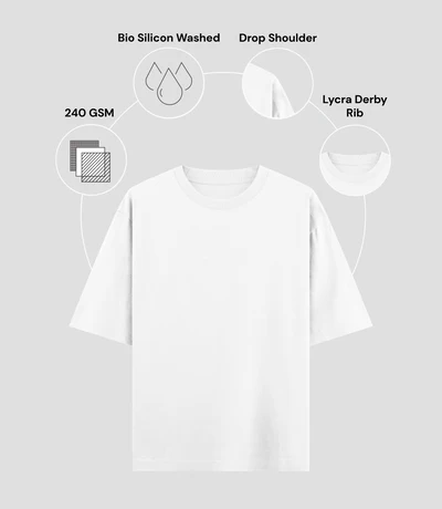 Everyday Essential 240 GSM Unisex Oversized Classic T-Shirt